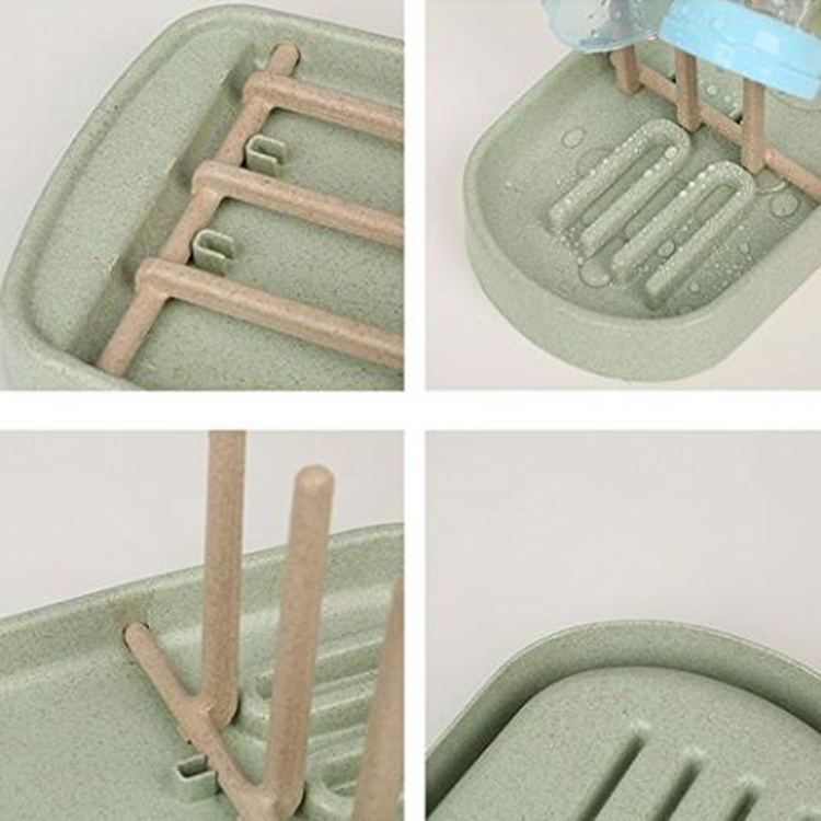 Wheat Straw Baby Milk Bottle Drying Racks Water Cup Drain Rack Holder