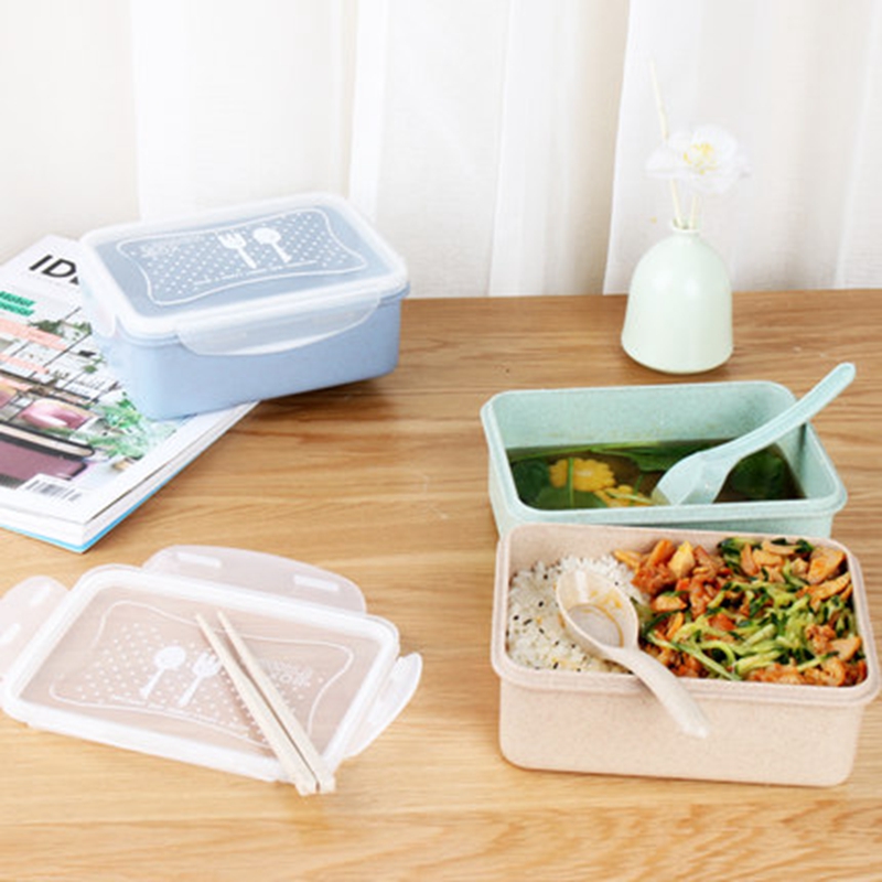 Wholesale BPA Free Plastic 3-Compartment Container Bento