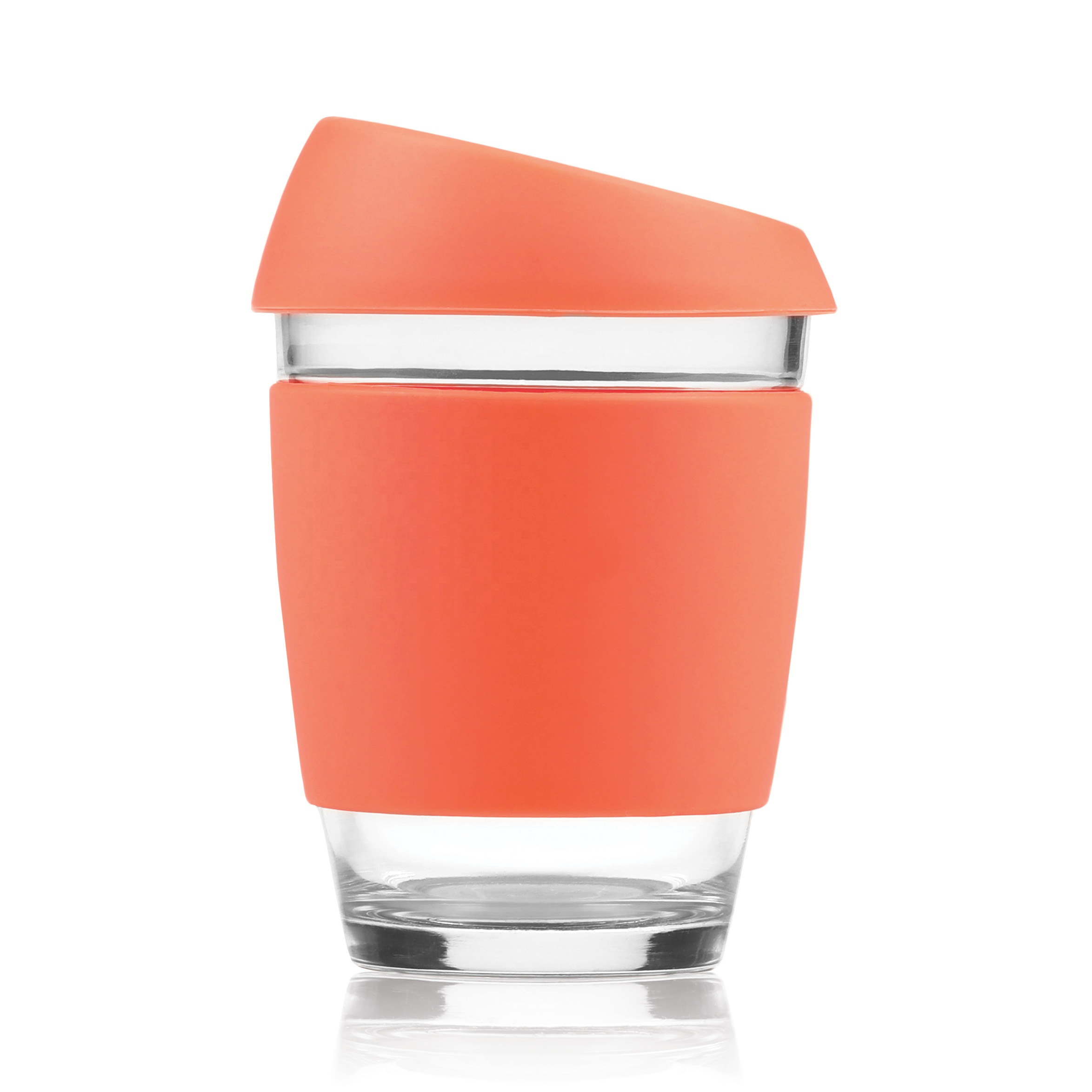 BPA Free Cup Custom Clear Borosilicate Glass Travel Mug Reusable Coffee