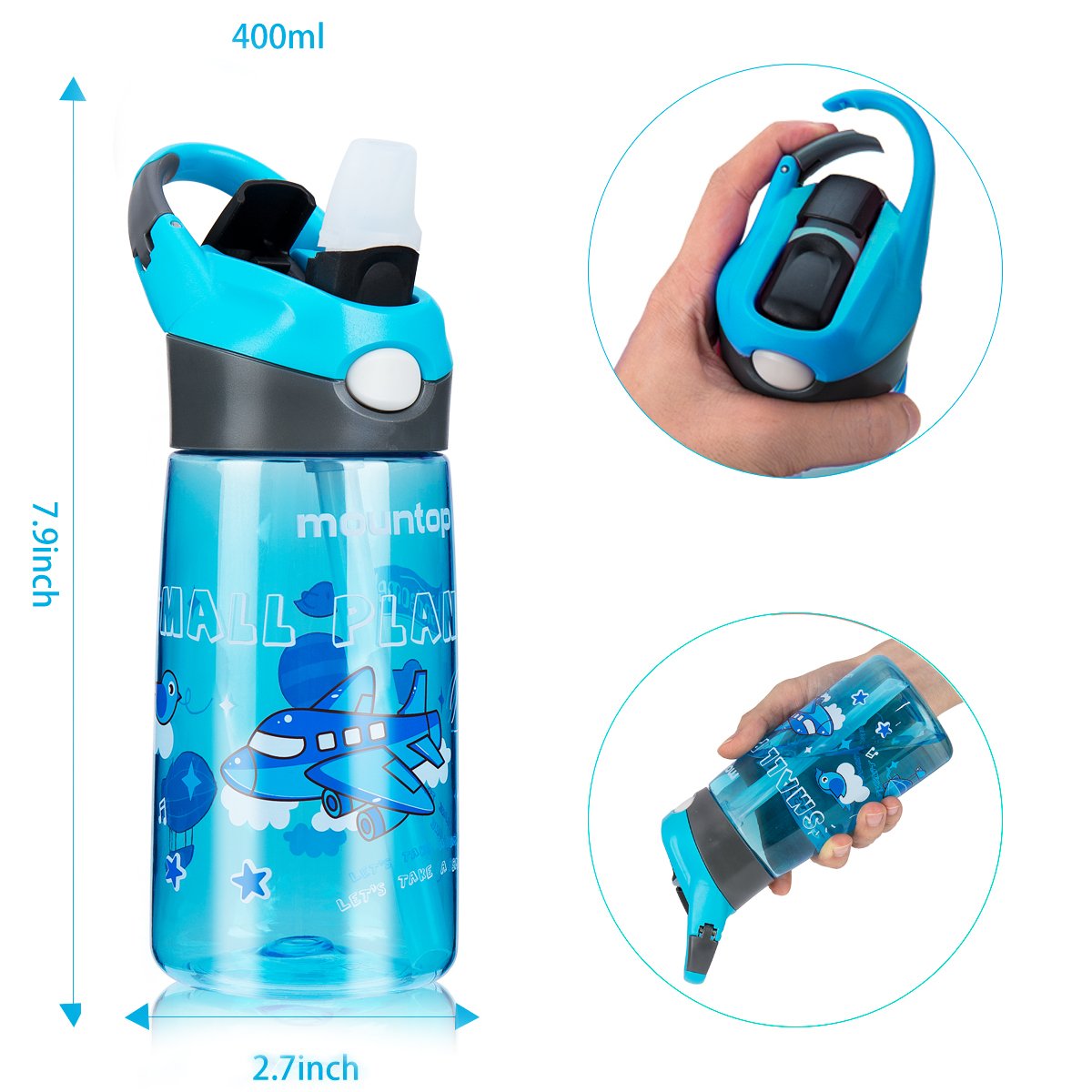 12OZ Amazon Hot Plastic Kids Water Bottle with Straw Buy Kids Water Bottle, plastic Kids Water