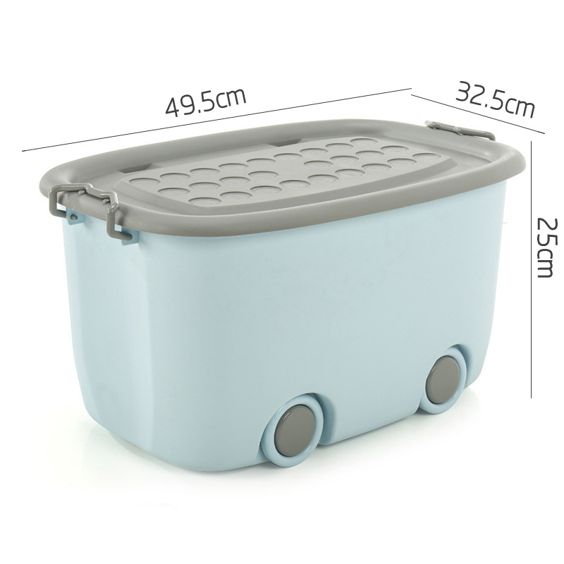 Factory Made Plastic Storage Box With Wheels, Colorful Storage ...
