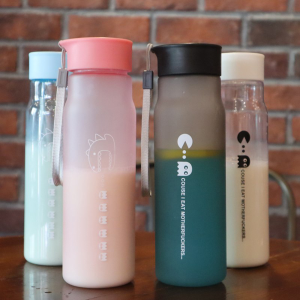 Download Custom Logo Plastic Frosted Bottles Portable Gift Milk ... Yellowimages Mockups