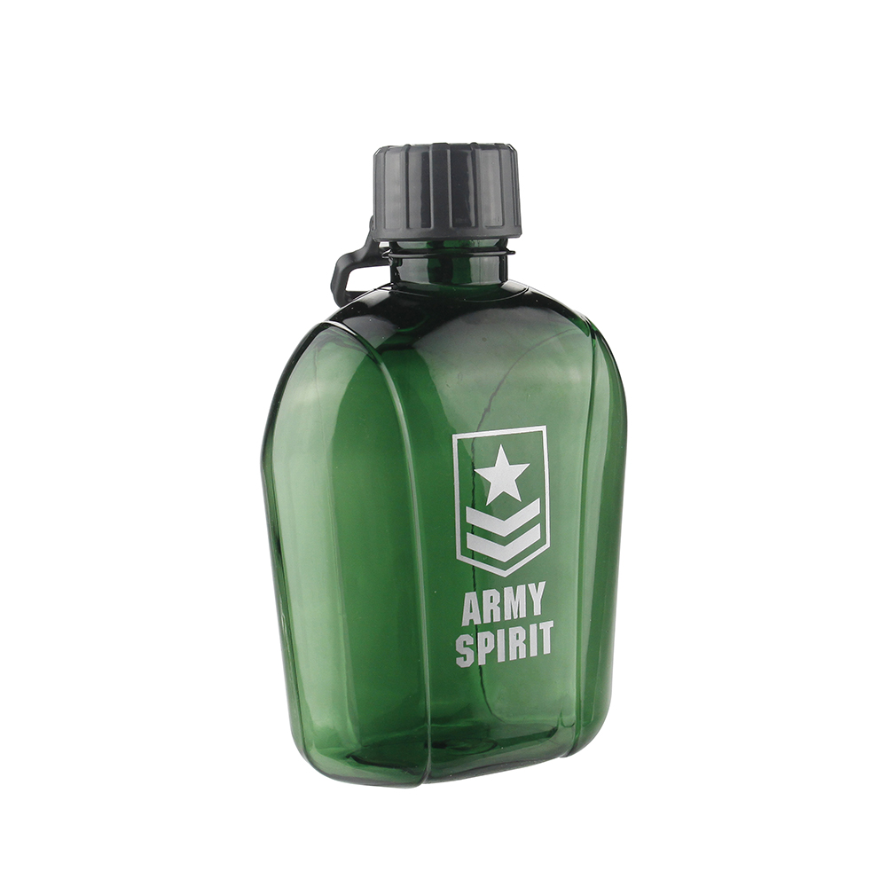 Download 650ml Portable Flat Army Green Plastic Drinking Water ... Yellowimages Mockups